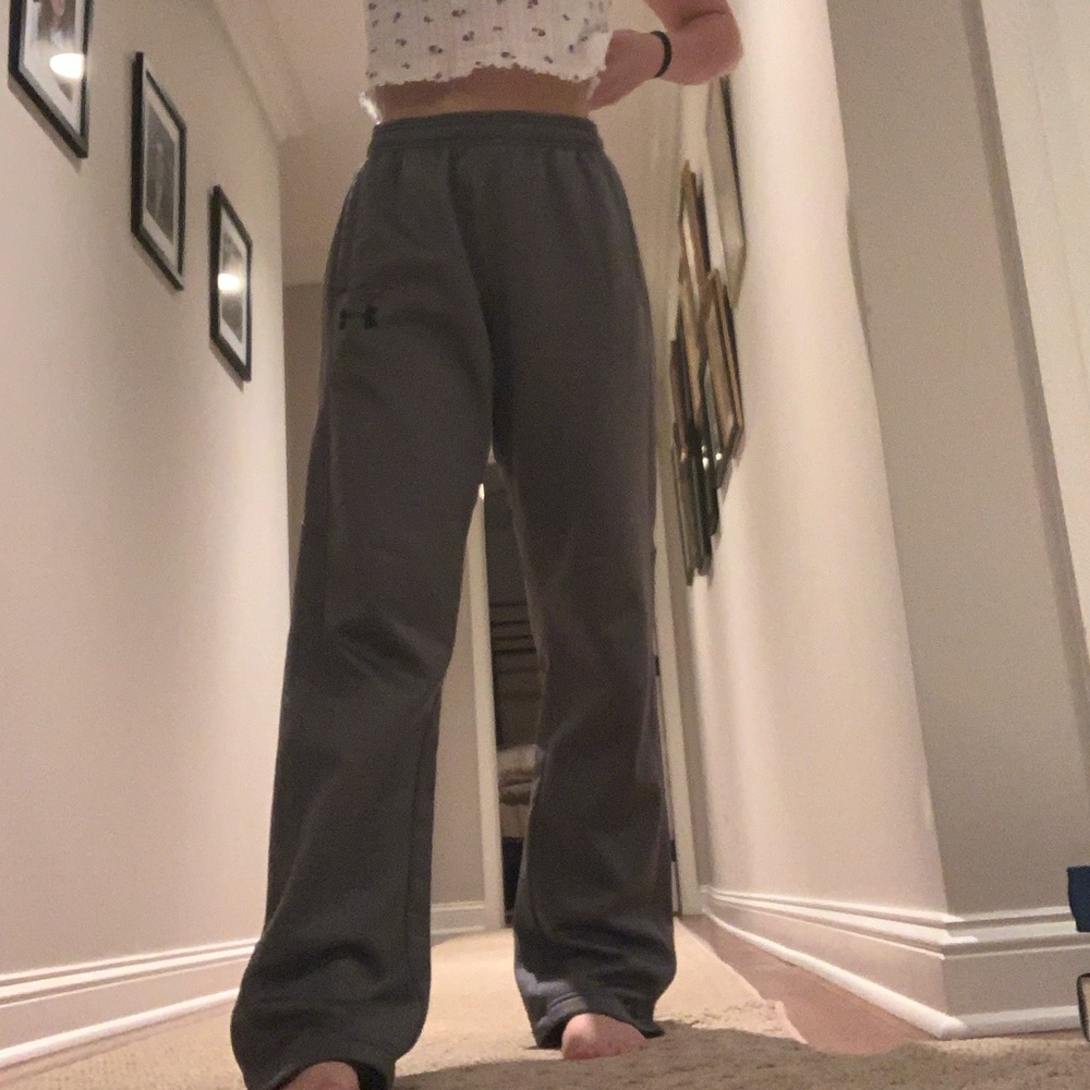 US S unisex under armour grey workout sweatpants